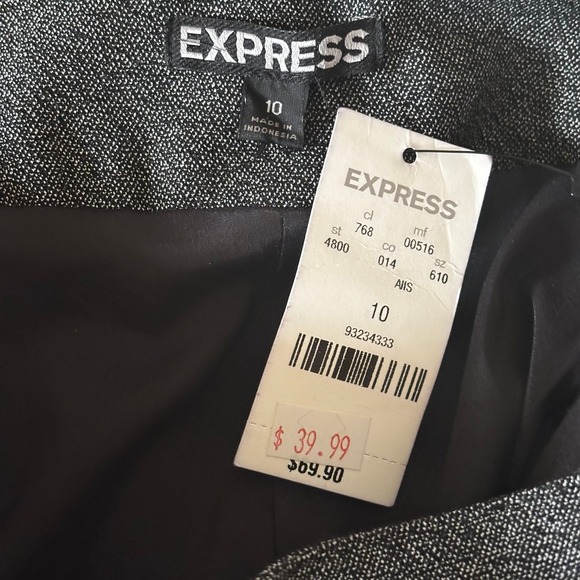 Express Pencil Skirt Women's Sz 10 Black - Picture 4 of 4